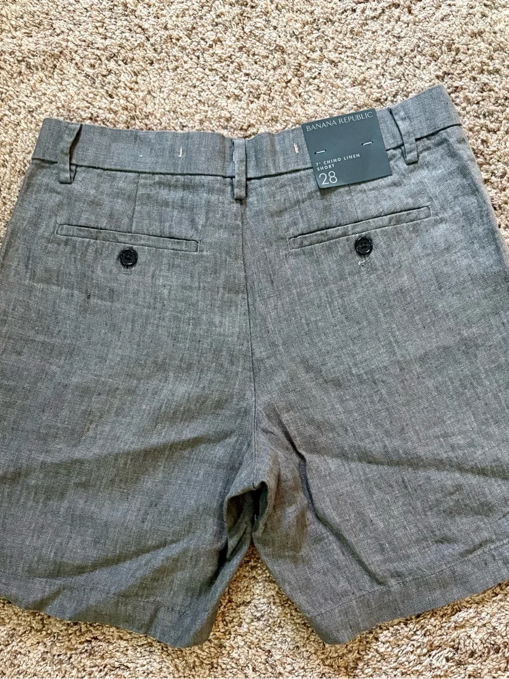 NWT!!!!  Banana Republic Linen 7 inch Shorts